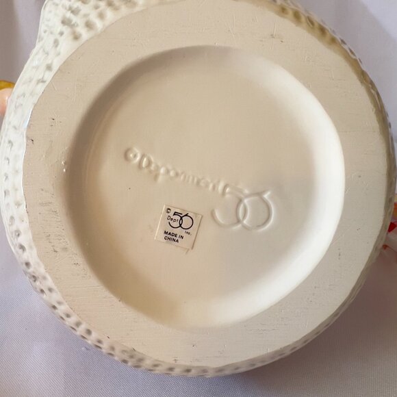 Department 56 Sugar Plum Fairy Vintage Christmas Teapot Hand-Painted Ceramic - Picture 6 of 9